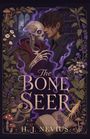Text: "The Bone Seer, H. J. Nevius." Eine Illustration zeigt ein Skelett und einen Mann mit lila Nebelschwaden, umrahmt von Pflanzen.