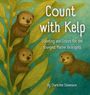 „Count with Kelp. Counting and Colors for the Youngest Marine Biologists.“ Drei Otter schwimmen in einem Seealgenteppich.