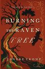 „Burning the Raven Tree“ von Janyre Tromp. Abstrakter Baum mit kräftigen Farben und ein Rabe im Flug.